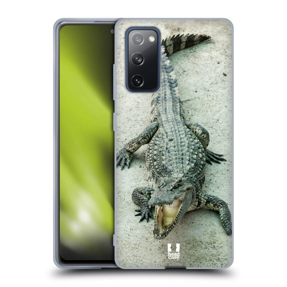 Head Case Designs Wildlife Open-Mouthed Crocodile Soft Gel Case Compatible with Samsung Galaxy S20 FE / 5G