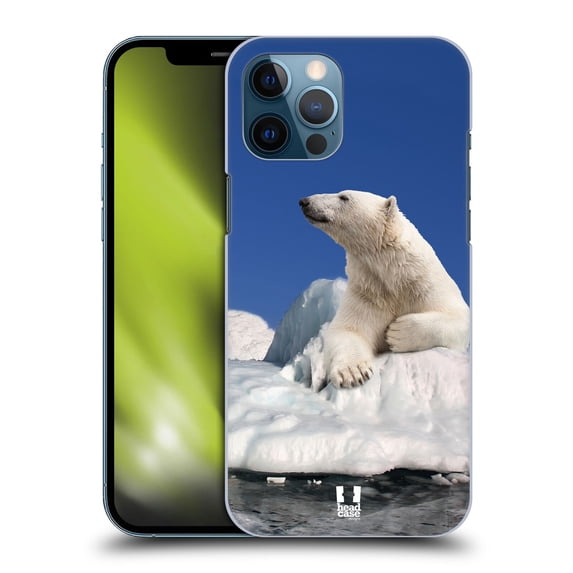 Head Case Designs Wildlife Polar Bear On Ice Hard Back Case Compatible with Apple iPhone 12 Pro Max