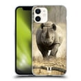 thumbnail image 1 of Head Case Designs Wildlife Running Black Rhino Soft Gel Case Compatible with Apple iPhone 12 Mini, 1 of 7