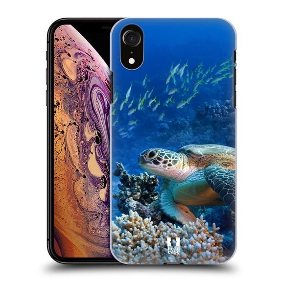 Head Case Designs Wildlife Sea Turtle Sitting On Coral Reef Hard Back Case Compatible with Apple iPhone XR