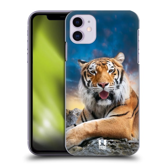 Head Case Designs Wildlife Tiger Sky Background Hard Back Case Compatible with Apple iPhone 11