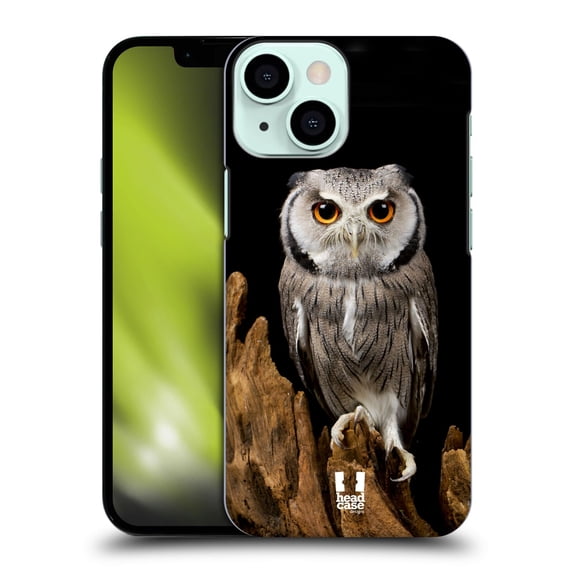 Head Case Designs Wildlife White-Faced Owl Hard Back Case Compatible with Apple iPhone 13 Mini