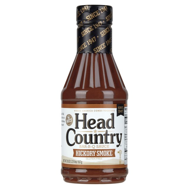 Head Country BarBQ Hickory Smoke Sauce, Gluten Free, 20 Ounce, Pack
