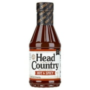 Head Country Hot & Spicy BBQ Sauce, Gluten-Free with No Preservatives, 20 Ounces