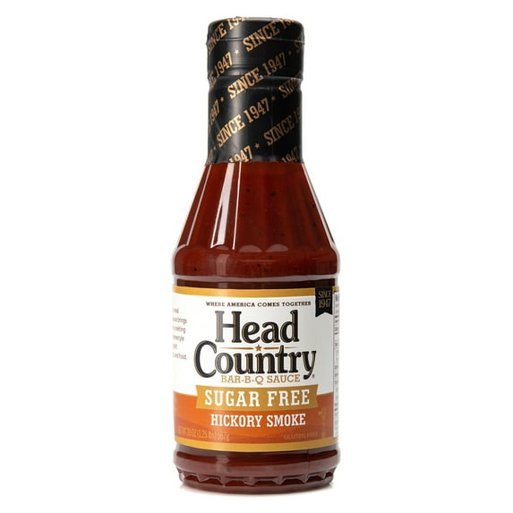 Head Country Bar-B-Q Sugar Free Hickory Smoke Sauce, 20 Ounce, Pack of 1