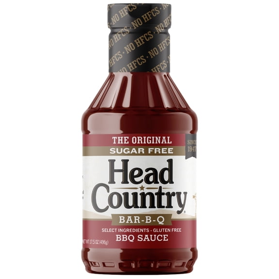 Head Country Sugar Free BBQ Sauce,  17.5 oz