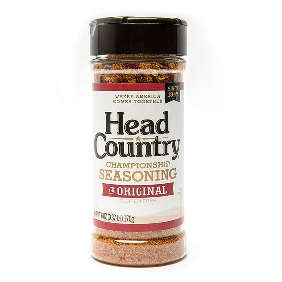 Head Country Bar-B-Q Original Championship Seasoning, 6 Ounce, Pack of 1