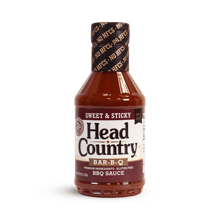 Head Country Sweet and Sticky Bar-B-Q Sauce, Gluten Free, 20 Ounce, 1 Pack