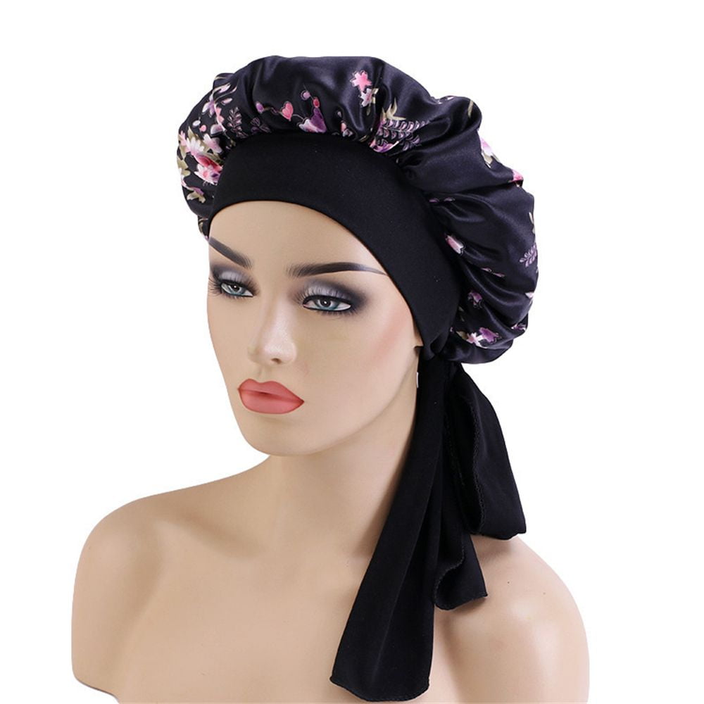 Head Cover for Braids Silk Bonnet for Black Women Hair Bonnets African ...