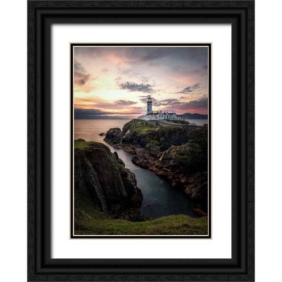 Head, Danny 11x14 Black Ornate Wood Framed with Double Matting Museum Art Print Titled - Irish Morning II
