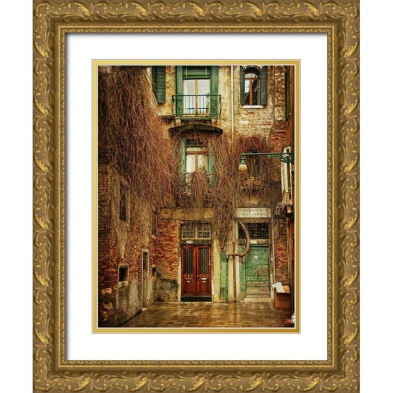 Head, Danny 12x14 Gold Ornate Wood Framed with Double Matting Museum Art Print Titled - Venice Snapshots IV