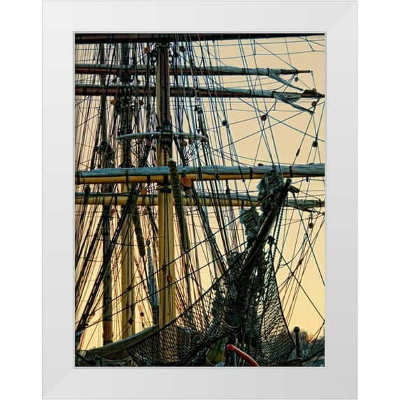 Head, Danny 12x14 White Modern Wood Framed Museum Art Print Titled - Rigging I