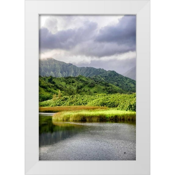 Head, Danny 13x18 White Modern Wood Framed Museum Art Print Titled - Coastal Marsh Triptych II