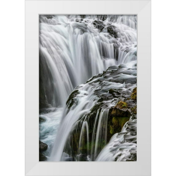 Head, Danny 13x18 White Modern Wood Framed Museum Art Print Titled - Waterfall Detail