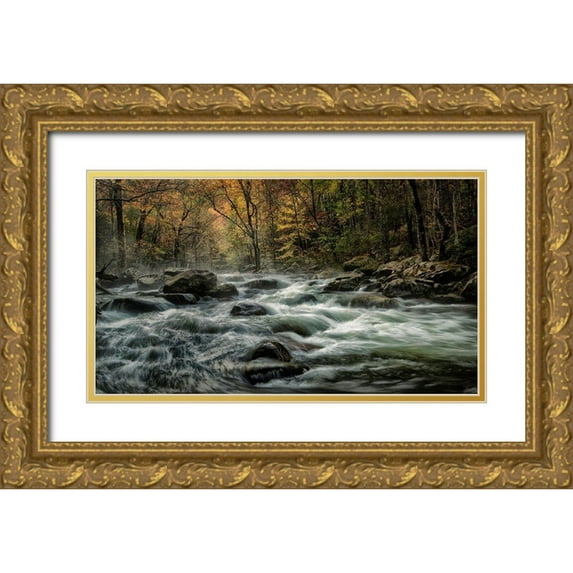 Head, Danny 14x10 Gold Ornate Wood Framed with Double Matting Museum Art Print Titled - Tremont Morning