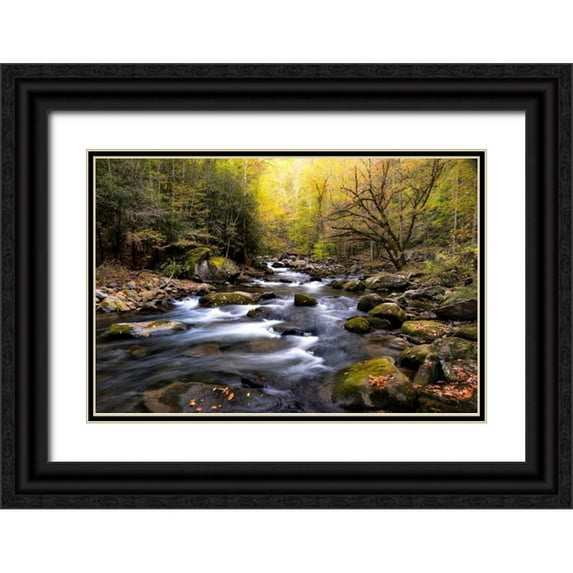 Head, Danny 14x11 Black Ornate Wood Framed with Double Matting Museum Art Print Titled - Nightfall on Tremont I