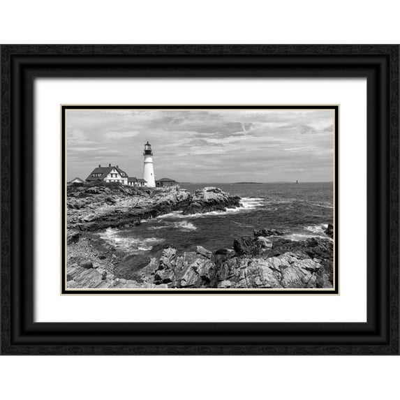 Head, Danny 14x11 Black Ornate Wood Framed with Double Matting Museum Art Print Titled - Portland Head