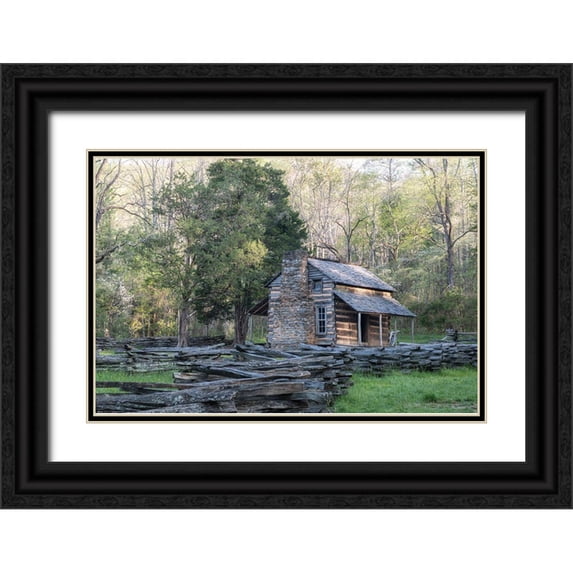 Head, Danny 14x11 Black Ornate Wood Framed with Double Matting Museum Art Print Titled - The Cabin II