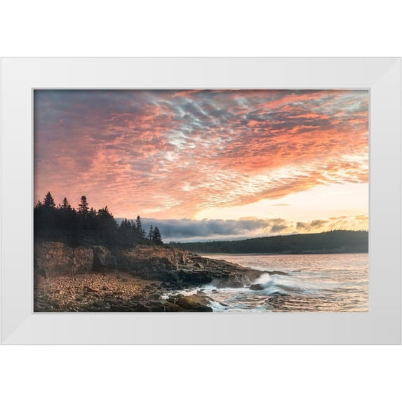 Head, Danny 14x11 White Modern Wood Framed Museum Art Print Titled - Coastal Sunrise I