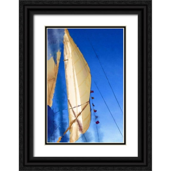 Head, Danny 17x24 Black Ornate Wood Framed with Double Matting Museum Art Print Titled - Sailing I