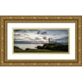 thumbnail image 1 of Head, Danny 18x10 Gold Ornate Wood Framed with Double Matting Museum Art Print Titled - Lighthouse Panorama, 1 of 4
