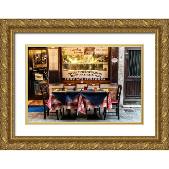 Head, Danny 18x13 Gold Ornate Wood Framed with Double Matting Museum Art Print Titled - Open Table