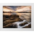 thumbnail image 1 of Head, Danny 18x15 White Modern Wood Framed Museum Art Print Titled - Sydney in Gold and Blue, 1 of 4