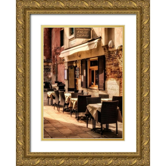 Head, Danny 18x24 Gold Ornate Wood Framed with Double Matting Museum Art Print Titled - Coffee Time