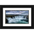 thumbnail image 1 of Head, Danny 24x15 Black Ornate Wood Framed with Double Matting Museum Art Print Titled - Godafoss, 1 of 4