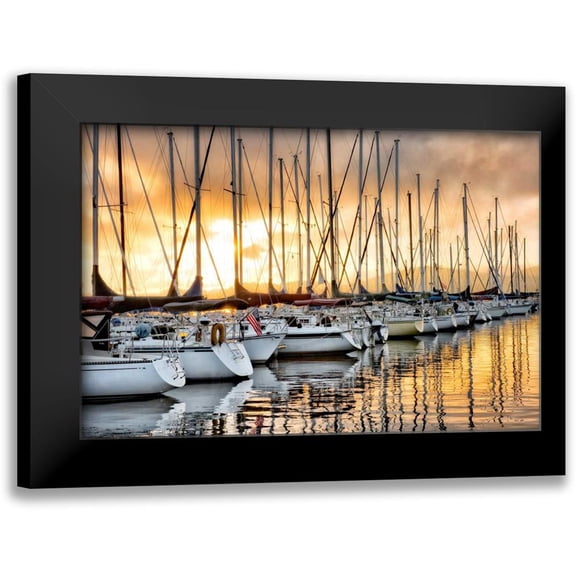 Head, Danny 24x17 Black Modern Framed Museum Art Print Titled - Backlit Marina