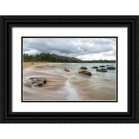 Head, Danny 24x17 Black Ornate Wood Framed with Double Matting Museum Art Print Titled - Anahola II