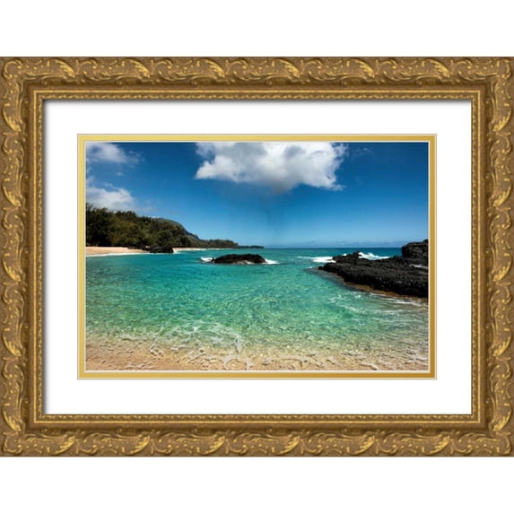 Head, Danny 24x17 Gold Ornate Wood Framed with Double Matting Museum Art Print Titled - Paradise