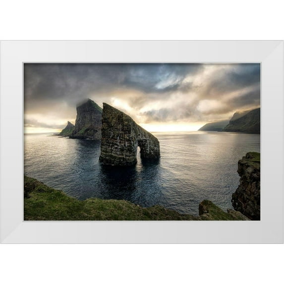 Head, Danny 24x17 White Modern Wood Framed Museum Art Print Titled - Drangamir I