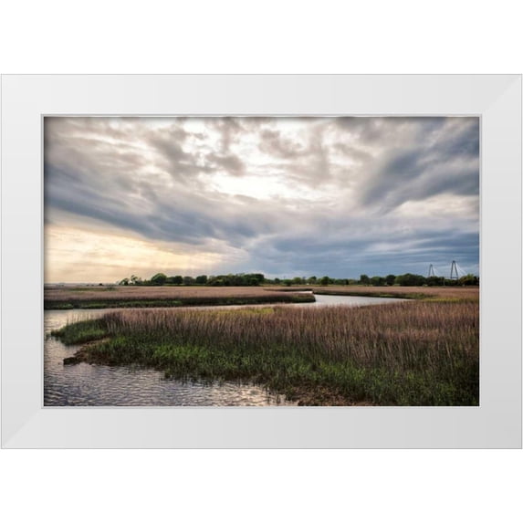 Head, Danny 24x17 White Modern Wood Framed Museum Art Print Titled - Low Country Sunset II