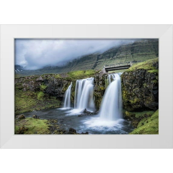 Head, Danny 24x17 White Modern Wood Framed Museum Art Print Titled - Troll Bridge