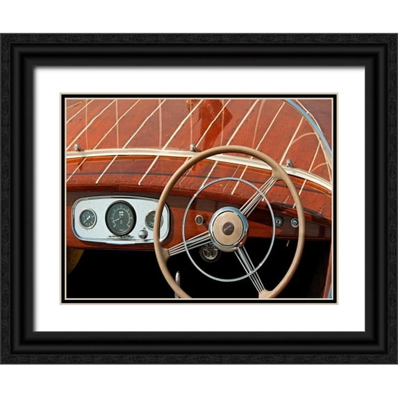 Head, Danny 24x19 Black Ornate Wood Framed with Double Matting Museum Art Print Titled - Antique Boating II