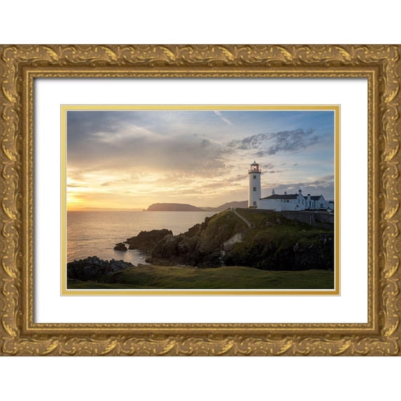 Head, Danny 32x23 Gold Ornate Wood Framed with Double Matting Museum Art Print Titled - Drifting Light