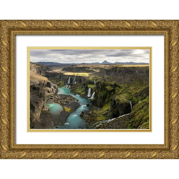 Head, Danny 32x23 Gold Ornate Wood Framed with Double Matting Museum Art Print Titled - Valley of Tears II