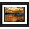 thumbnail image 1 of Head, Danny 32x25 Black Ornate Wood Framed with Double Matting Museum Art Print Titled - Marina Sunrise III, 1 of 4