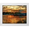 thumbnail image 1 of Head, Danny 32x25 White Modern Wood Framed Museum Art Print Titled - Marina Sunrise III, 1 of 4
