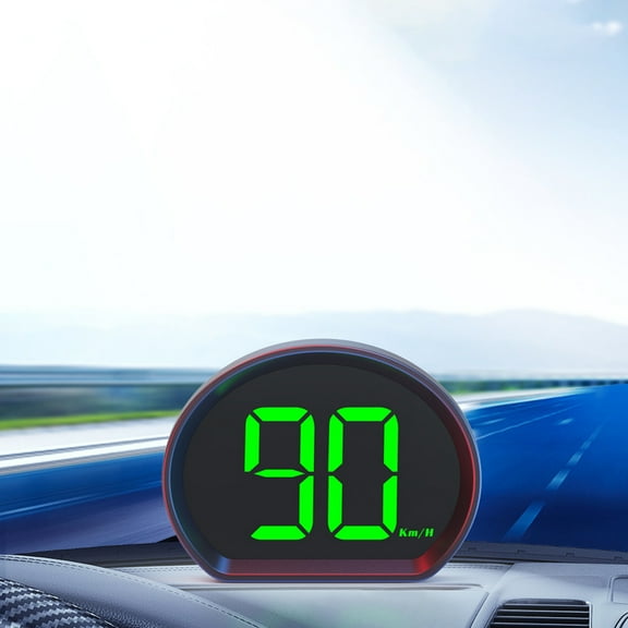 Head Up Display Car Hud Car HUD Head Up Display GPS Speedometer Beidou GPS Universal Satellite Speed Monitor HD Projection Display Simple Design Safe Driving Assistant Green