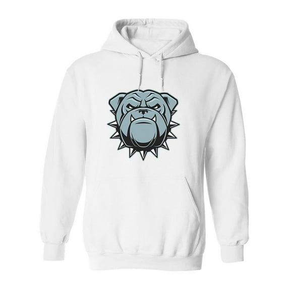 Head Ferocious Bulldog Hoodie Men -Image by Shutterstock, Male Medium