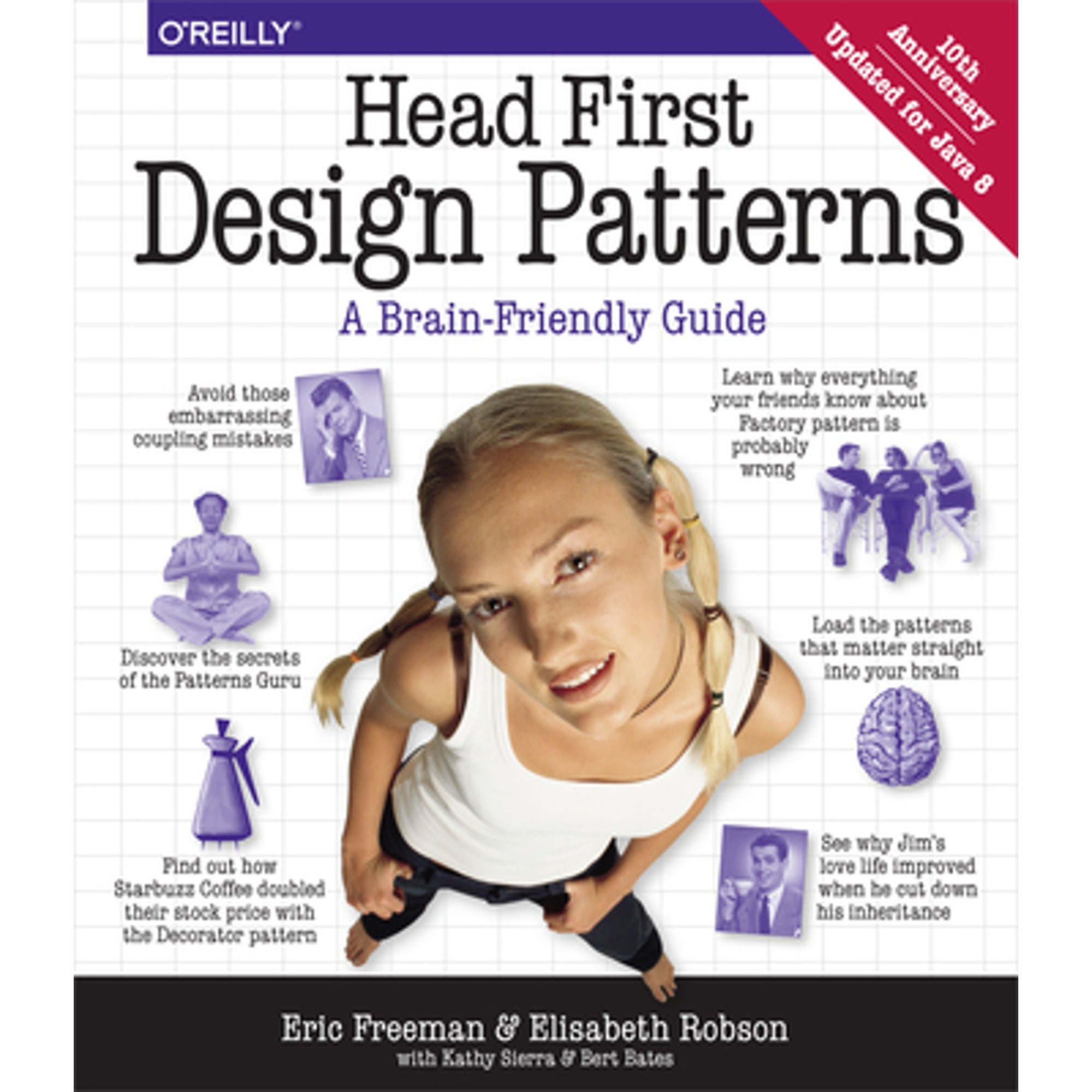 Pre-Owned Head First Design Patterns: A Brain-Friendly Guide Paperback Eric Freeman, Bert Bates, Kathy Sierra, Elisabeth Robson