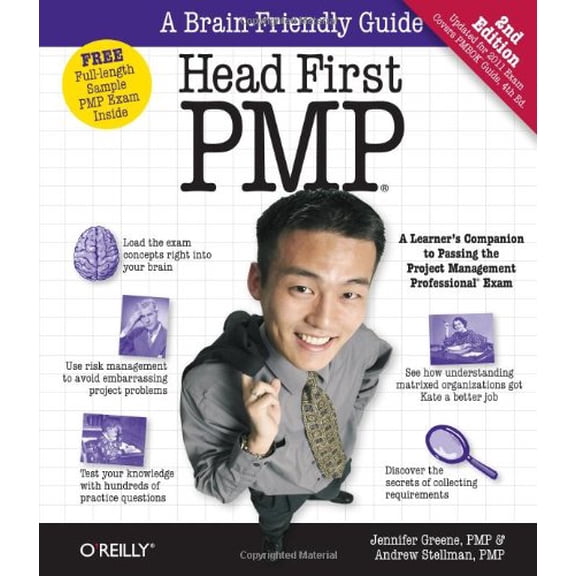 Pre-Owned Head First PMP: A Brain-Friendly Guide to Passing the Project Management Professional Exam by Jennifer Greene and Andrew Stellman (Paperback), Computing & Internet, COMPUTERS / Certification Guides / General, English