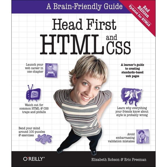 Pre-Owned Head First HTML and CSS: A Learner's Guide to Creating Standards-Based Web Pages (Paperback) 0596159900 9780596159900