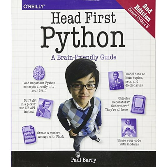 Pre-Owned Head First Python: A Brain-Friendly Guide (Paperback) 1491919531 9781491919538