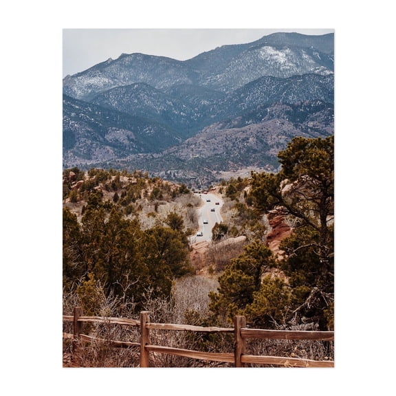 Head For the Hills - Colorado Springs Colorado Photography Mountain Scenic Nature Landscape Woodland Unframed Wall Art Print 6 x 8 inches