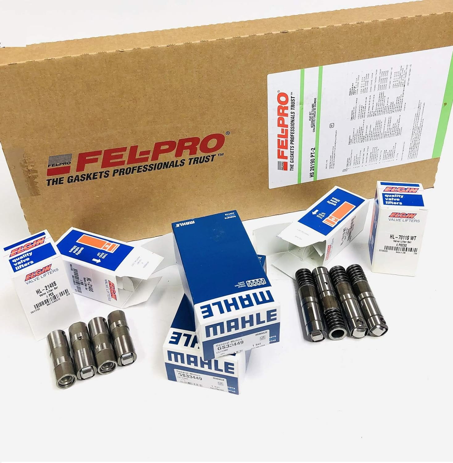 Head Gasket Set+Bolts+AFM DOD Lifters Kit Compatible with 0514 Chevy