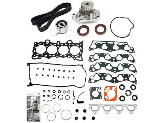 Head Gasket Set, Timing Belt Kit and Water Pump - Compatible with 1996 - 2000 Honda Civic 1.6L 16-Valve 4-Cylinder 1997 1998 1999
