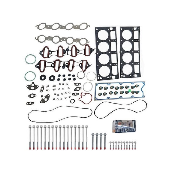 Head Gasket Set with Head Bolts - Compatible with 2001 - 2003 Chevy Suburban 2500 6.0L V8 2002